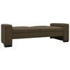 vidaXL Sof&aacute;-cama couro artificial castanho
