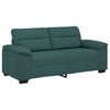 vidaXL Sof&aacute; de 2 lugares verde escuro 180x81x84 cm em tecido