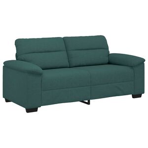 vidaXL Sof&aacute; de 2 lugares verde escuro 180x81x84 cm em tecido