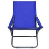 vidaXL Cadeiras de praia dobr&aacute;veis 2 pcs tecido azul