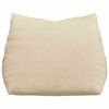 vidaXL Travesseiro para Costas Creme 45 x 20 x 35 cm tecido