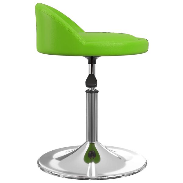 vidaXL Cadeiras de jantar girat&oacute;rias 4 pcs couro artificial verde