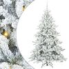 vidaXL &Aacute;rvore de Natal Articulada Artificial Branco 180 cm PVC e A&ccedil;o