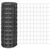 vidaXL Cerca 25x1 m a&ccedil;o cinzento