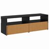 vidaXL Gabinete para TV 2 pcs Carvalho Preto 60 x 35 x 40 cm