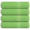 vidaXL Toalhas de m&atilde;os FROGN 4pcs 50x100cm 360 g/m&sup2; verde ma&ccedil;a