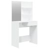vidaXL Toucador com espelho 74,5x40x141 cm branco
