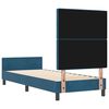 vidaXL Cama Box com cabeceira Azul Escuro 80 x 200 cm Veludo