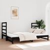 vidaXL Estrutura sof&aacute;-cama de puxar 2x(90x190) cm pinho maci&ccedil;o preto