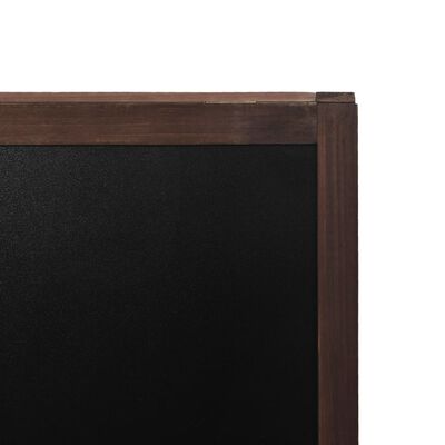 vidaXL Quadro negro vertical de dupla face em madeira de cedro 60x80cm