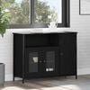 vidaXL Buffet Carvalho Preto 100 x 35 x 75 cm