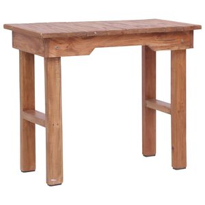 vidaXL Mesa de apoio 70x35x60 cm madeira de mogno maci&ccedil;a
