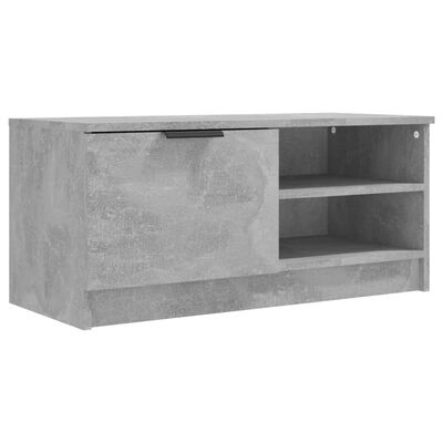 vidaXL Móveis de TV 2pcs 80x35x36,5cm madeira processada cinza cimento