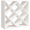 vidaXL Garrafeira 62x25x62 cm madeira de pinho maci&ccedil;a branco