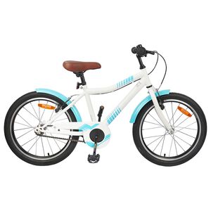 vidaXL Bicicleta Infantil 18 Polegadas para 5-7 anos Azul Claro