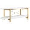 vidaXL Mesa de centro 110x48x40 cm derivados de madeira branco