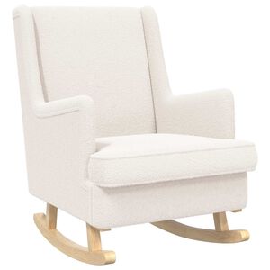 vidaXL Cadeira de baloi&ccedil;o Creme 62 x 80 x 85 cm Boucl&eacute;