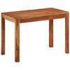 vidaXL Mesa de jantar ac&aacute;cia maci&ccedil;a c/ acabamento a mel 110x60x76cm