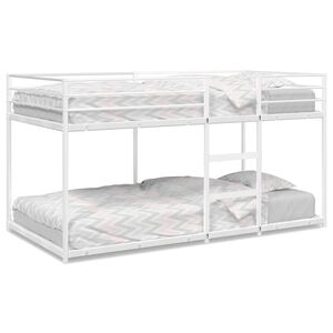 vidaXL Beliche sem colch&atilde;o 107x203 cm a&ccedil;o branco