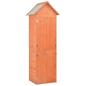 vidaXL Abrigo de arruma&ccedil;&atilde;o para jardim 71x60x213 cm madeira