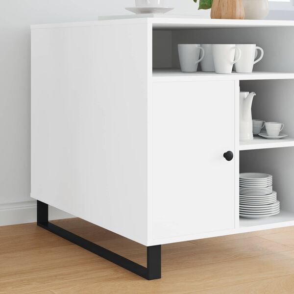 vidaXL P&eacute;s de M&oacute;veis 2 pcs Preto 796 x 40,5 x 100 mm Ferro