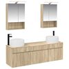 vidaXL Conjunto de Arm&aacute;rios para Banheiro 5 unid. Carvalho Sonoma