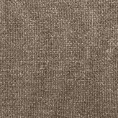 vidaXL Cama com molas/colchão 100x200 cm tecido cinza-acastanhado