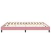 vidaXL Cama com molas sem colch&atilde;o 200x210 cm veludo rosa