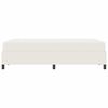 vidaXL Estrutura da Cama com colch&atilde;o Creme 120 x 190 cm tecido