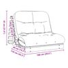 vidaXL Sof&aacute;-cama futon com colch&atilde;o 100x206x11 cm madeira pinho maci&ccedil;a