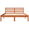 vidaXL Cama sem colch&atilde;o 120x190 cm madeira pinho maci&ccedil;a castanho-mel