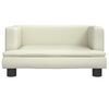 vidaXL Cama para c&atilde;es 60x40x30 cm couro artificial cor creme