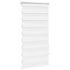 vidaXL Estore de rolo 60 x 120 cm, linhas de zebra / Branco