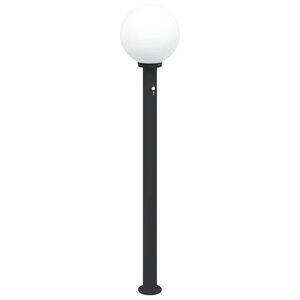 vidaXL Lumin&aacute;ria de poste com sensor, 120 cm, preta, IP44