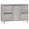 vidaXL Arm&aacute;rio de casa de banho 80x33x60 cm deriv.madeira cinza sonoma