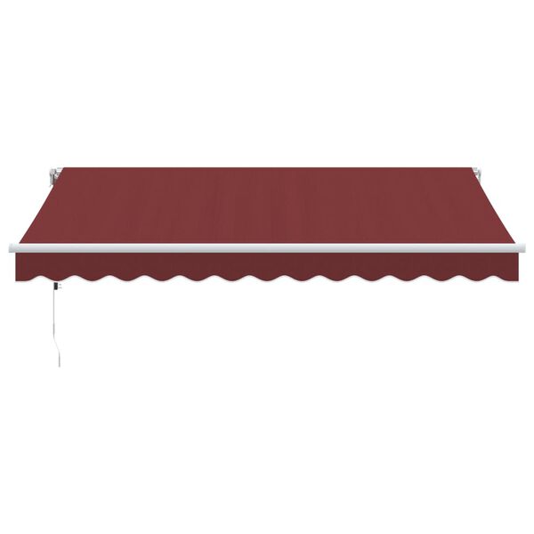 vidaXL Toldo retr&aacute;til autom&aacute;tico com luz LED 350x250 cm bord&ocirc;