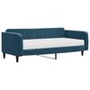 vidaXL Sof&aacute;-cama com colch&atilde;o 100x200 cm veludo azul