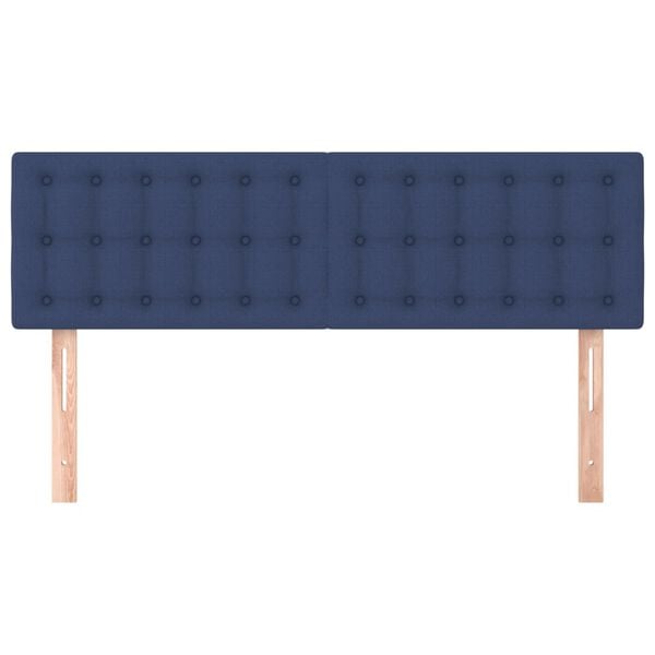 vidaXL Cabeceiras azul 144x5x78/88 cm tecido