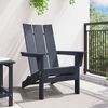 vidaXL Cadeira Adirondack Dobrável Azul-marinho 74.5 x 80.5 x 90cm