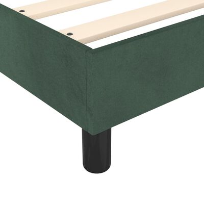 vidaXL Estrutura de cama 80x200 cm veludo verde-escuro