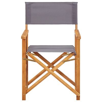 vidaXL Cadeiras de realizador 2 pcs madeira de acácia maciça