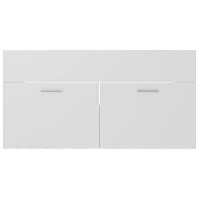 vidaXL Conjunto de móveis de casa de banho contraplacado branco