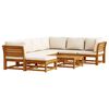 vidaXL 8 pcs conjunto lounge jardim c/almofad&otilde;es madeira maci&ccedil;a ac&aacute;cia
