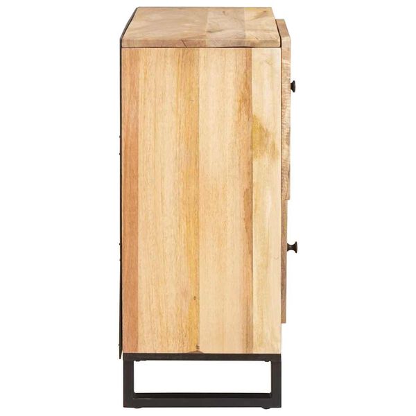 vidaXL Buffet Castanho 80 x 33 x 75 cm Madeira de manga maci&ccedil;a