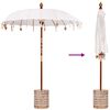 vidaXL Parasol Balin&ecirc;s com Base 260 180-190 cm