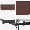 vidaXL Toldo Retr&aacute;til Castanho 250 x 200 cm tecido
