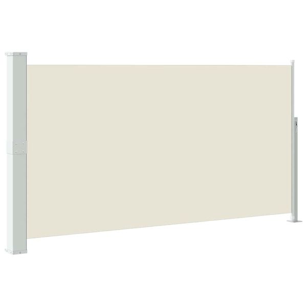 vidaXL Toldo lateral retr&aacute;til para p&aacute;tio 170x300 cm creme