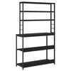 vidaXL Prateleira de Cozinha Carvalho Preto 100 x 40 x 168 cm