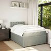 vidaXL Cama boxspring c/ colch&atilde;o 120x200 cm veludo cinzento-claro