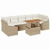 vidaXL Conjunto de Sof&aacute; de Jardim 8 unid. Bege e Creme